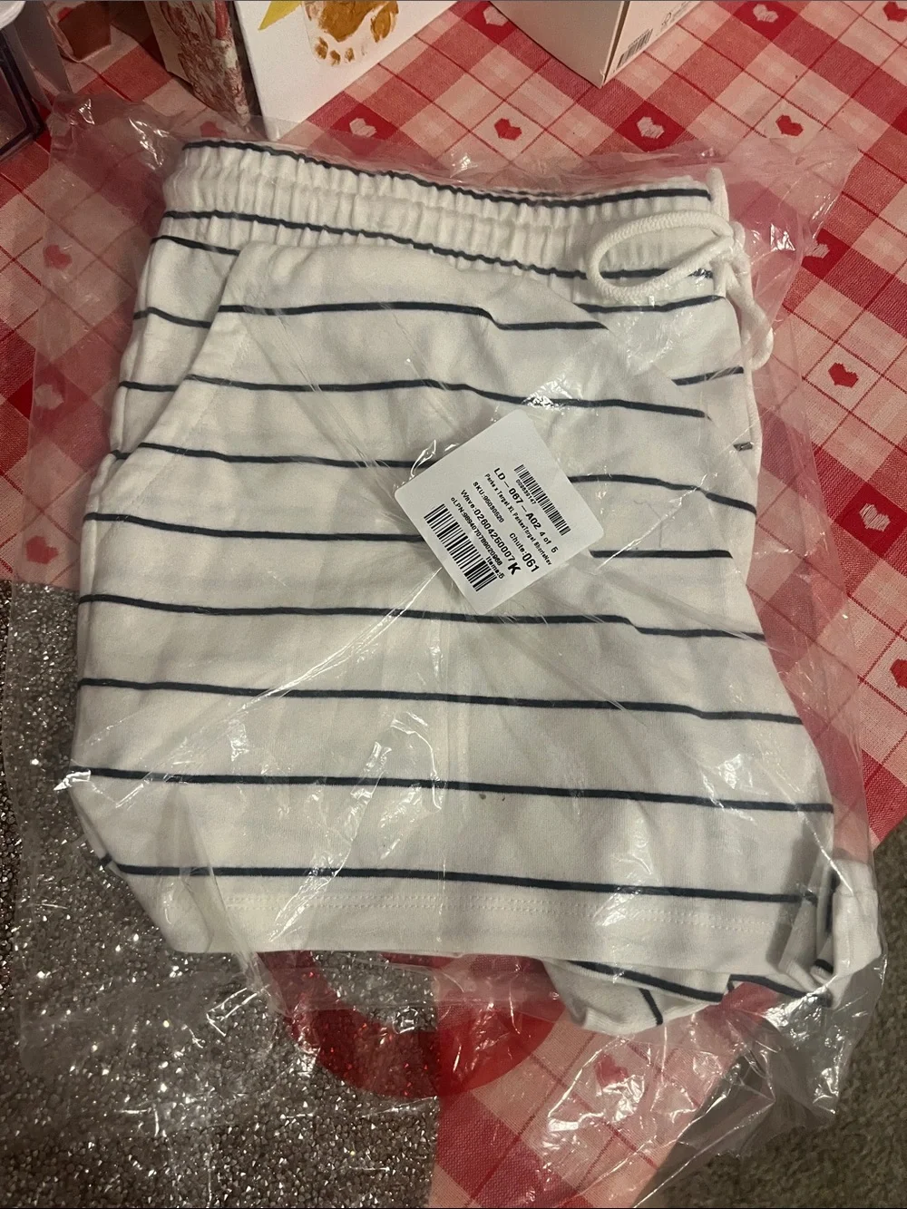 Parke X Target Pull On Shorts Navy Striped in Size XL - Picture 2 of 3